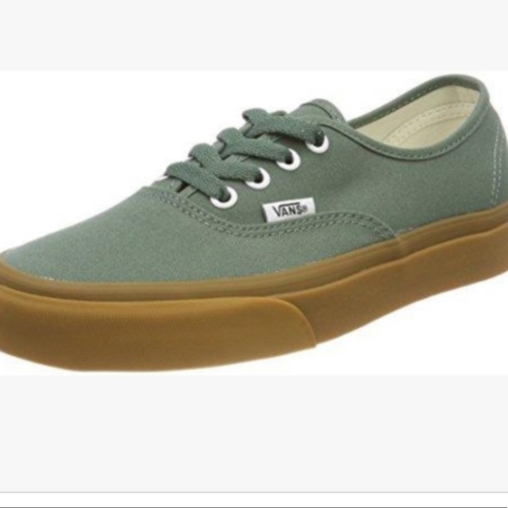 Vans lace up low tops with gum soles